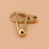 Pure Brass Square Bottom Movable Hook Bag Hook Buckle Pure Copper Bag Buckle Handmade Leather Hardware Accessories 008