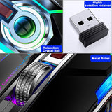 2021 Silent Wireless Mouse Rechargeable 2.4G Gaming Mouse 1600 DPI 7 Buttons LED Backlight USB Optical  Mouse For PC Laptop
