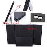Tri-Fold Makeup Mirror with LED Light Portable Travel Compact Pocket Mirrors Travel Fold Cosmetic Mirror KG66