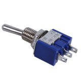 5 Pcs AC 3A/250V 6A/125V ON/ON SPDT Mini 2 Position Latching Toggle Switch