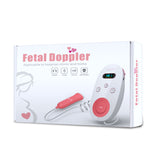 Portable Medical Fetal Doppler Detector LCD Ultrasound Baby Heart Rate Monitor Pregnant Vascular Sensor Detective Machine Device