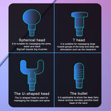 Massage Gun Deep Tissue Muscle Massager Stimulator Body Neck Massager Relaxation Pain Relief Slimming Shaping