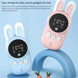 2PCS Children's Walkie Talkie Kids Mini Toys Handheld Transceiver 3KM Range Radio Lanyard Interphone Walkie Baby Christmas Gift