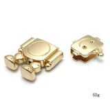 20PC Metal Clasp Turn Lock Twist Lock Robot Lock Zinc Alloy Die-casting Decorative Press Lock Bags Parts Accessories