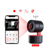 WiFi Tuya Smart Home Shaking Head Machine Motion Detection Night Vision Function 1080P Wireless Security Camera with Smart Life