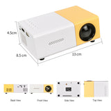 Salange YG300 Pro LED Mini Projector Supports 1080P HDMI USB Audio Portable Home Media Video Player for Kids