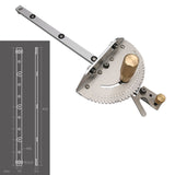 Miter Gauge Strengthen Aluminium Profile Fence W/ Track Stop Table Saw Router Angle Miter Gauge Saw Assembly Ruler Tool450-800MM