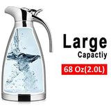 68 Oz Stainless Steel Thermal Coffee Carafe/Double Walled Vacuum Insulated Thermos,Heat &amp; Cold Retention Hot Water Pot
