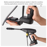 Cordless Pressure Washer for Washing Cars Flowers Floors Siding Fences with 24 V Battery Accessories Charger 5m Water Inlet Pipe