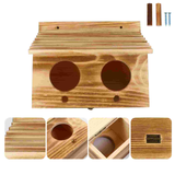 Parrot Lovebirds Bird Breeding Box Parakeet Nest Box Cage Wood House Mating Box #h10