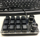 Mini Mechanical Gaming Keypad, USB Wired RGB Backlit Macro Programmable Keys Hot Swap Portable Standard Keyboard for Windows