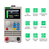 150V 40A 400W Single Channel DC Programmable Electronic Load Tester CC CR CP Mode 2.8-inch TFT LCD Screen Battery&amp;LED Tester