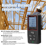 Red Light LCD Digital High Accuracy Measure Rangefinder Distance Meter Building Measurement Device Ruler Tester With Backlight
