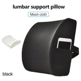 Auto Seat Back CushionCar Lumbar Support Cushion Memory Foam Waist Pillow for Car Chair Home Office mat