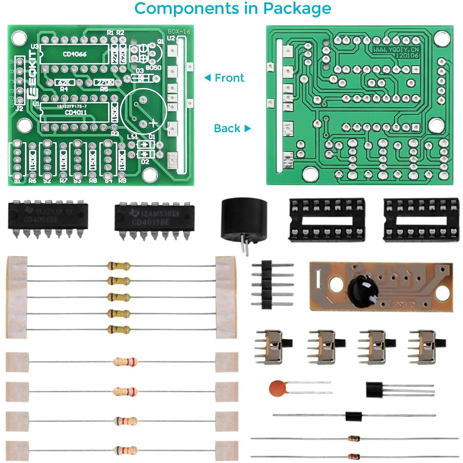 Diy Kit Module Arduino DIY Electronic 16 Music Sound Box DIY Kit Module Soldering Practice Le ...