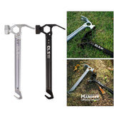 Outdoor Camping Tent Hammer Tent Nails Pegs Metal Mallet Multifunctional Tools Tent Stake Remover Puller Hammer