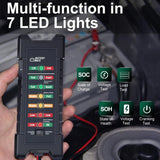 Car Battery Tester Digital Alternator for 12V/24V Cars Trucks Diagnostic Tool Auto Repair Car Battery Tester Charger Analyzer