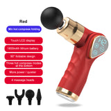 New Cordless Folding Mini Massage Gun Deep Vibrating LED Touch Screen Massage Gun With Heating Function For Body Relaxation