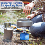 2 Pcs Camping Stove Travel Stove Windproof Backpacking Stove for Outdoor Camping Hiking Cooking