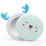 Portable Makeup Mirror Cartoon-Shaped Ooutdoor Heater USB Rechargeable