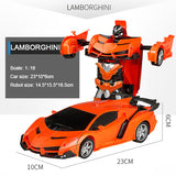 Transformation Robots Electric RC Car Sports Vehicle Model Toys Remote Outdoor RC Deformation Cars Kids Toys Boy Birthday Gift