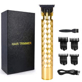 Electric Hair LCD Clipper for Man Waterproof Cordless Professional Razor Trimmer T-Blade Haircut Sculpture Cutter Barber 0mm Sha