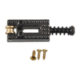50Pcs Guitar Bass Screws Parts for Scratchplates Pickguard, Gold &amp; 6Pcs Roller Bridge Tremolo Saddles with Wrench Black