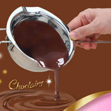 201 Stainless Steel Butter Melting Pot 600ml Water Proof Melting Bowl For Chocolate Milk Baking Tools