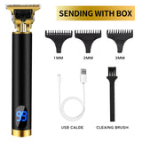 Men's Hair Trimmer Baldheaded Hair Clipper Electric Cordless Shaver Barber Precision Finishing Hair Cutter Beard Shaving Machine
