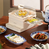 220V Household Electric Food Steamer Drawer Type Cooking Machine Intestine Powder Machine Steamed Sausage Cooker