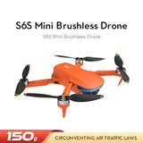S6S Mini GPS 5G Wifi Drone 4K Professinal Dual HD EIS Camera Light Flow Brushless Folding Quadcopter RC Helicopter Toys