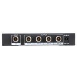 S114 SDI 1 Input 4 Output Splitter Digital SDI Dispenser Supports‑SDI HD‑SDI 3G‑SDI Up to 1320 Feet AC 100‑240V