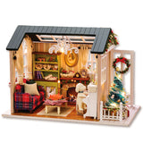 CUTEBEE Doll House Miniature DIY Dollhouse With Furnitures Wooden House Casa Toys For Children Birthday Gift Z007