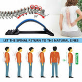 1pc Back Stretch Equipment Massager Stretcher Fitness Lumbar Support Relaxation Spine Pain Relief Health Care