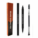 Four-pronged Beard Pen Beard Drawing Pen Filling Pen And Beard Brush Waterproof Barber Pencil And Brush