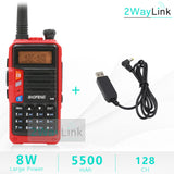 BaoFeng UV-5R Walkie Talkie UV 5R Upgrade Version CB Radio hf Transceiver 8W 10km Dual Band UHF VHF Walkie-Talkies UV 82 UV 9R