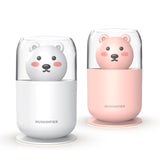Cute Bear Humidificador Portable Air Humidifier Night Light USB Humidifier USB Colorful Humidifier Desktop Humidifier Purifier