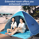 Outdoor Camping Tent Pop-up Fun-Play Tent Automatic Instant Tent UV Protection Tent Sun Shade Awning for Camping Beach Backyard