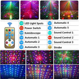 Stage Light Party DJ Music Activated Strobe Effect Mini Disco Lights Dance Party Show Wedding Birthday Karaoke Projection Lam
