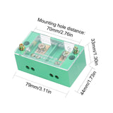 60A 600V Portable Junction Box Household Multifunctional Wire Splitter Wire Terminal Junction Box with 2 Copper Lugs