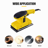 Electric Sander Compact Detail Palm Sander 12000RPM 240W High Efficient Pure Cooper Sanding Machine for Wood Metal Wall Polisher
