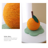 Cute Orange Pet Cat Tree Toy with Ball Scratching Post for Cat Kitten Climbing Mushroom Condo Protecting Furniture Fast Delivery