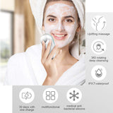 2 In 1 Cleaning Face Silicone Deep Cleansing Brush Massage Instrument Waterproof Hot Compress Essence Import Shrink Pores