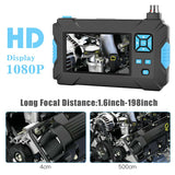 P30 handhold screen endoscope 5.5mm camera 4.3 inch industrial handheld borescope 2.0mp inspection camera with 18650 battery