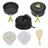 Portable Camping Tableware Cooking Set Outdoor Cookware Pan Pot Bowl Spoon Fork Utensils For Hiking Picnic Travel Wild Campismo