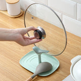 Pan Pot Cover Lid Rack Stand Spoon Holder Stove Organizer Home Storage Soup Spoon Remains Kitchen Utensils