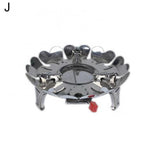 Aluminum Alloy Alcohol Stove Multi-style Iron Stove for Outdoor Camping Hiking Backpacking Cooking Portable BBQ Household
