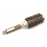25/32/45/53mm Nylon & Bristle Hair Round Brush Ceramic Aluminium Hair Comb Professional Hairdressing Brush Barber Styling Comb