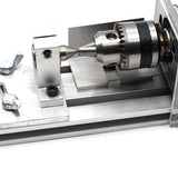 DC12-24V 96W Mini Lathe Beads Machine Woodwork DIY Lathe Standard Set with Power carving cutter Wood Lathe