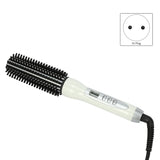 Professional Ceramic  Hair Curler Straightener Hot Heat Comb Electric Lcd Hair Brush Curling Comb Round Large Roller Waver